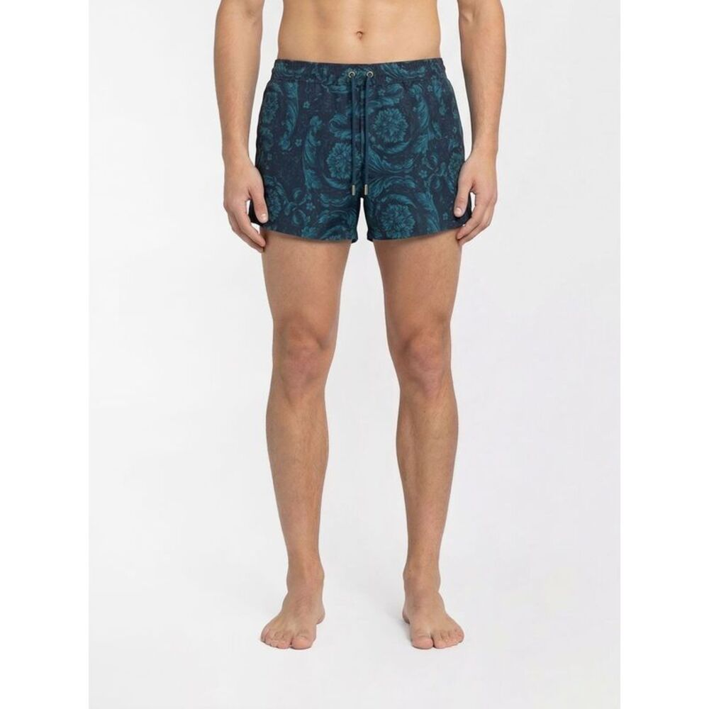 Versace Men Baroque Print Polyester Swimsuit Versace
